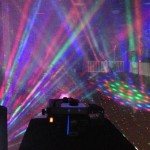 Laser lights with Fog machine